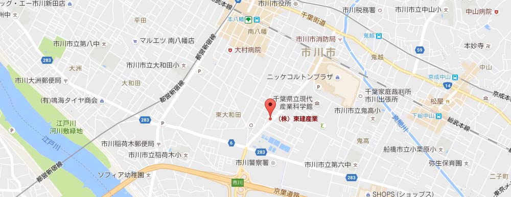 本社周辺地図